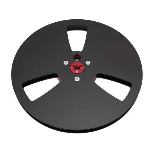 1/4 7 Inch Aluminum Alloy Open Reel for Reel-to-Reel Sound Tape, Black