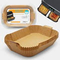 200 Pcs Air Fryer Liners Disposable Parchment Paper Grease-Proof Air Fryer Accessories Compatible with Ninja AF300UK, AF400UK, SL400UK, Cosori, Tower & Double Stack Air Fryers