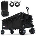 MoverX 300L/180kg Folding Camping Trolley Festival Wagon for Beach Outdoor Garden Picnic Shopping Fishing, Wide Wheels, Adjustable Handle