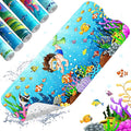 XIYUNTE Baby Bath Mats Non Slip Anti Mould - 100x40cm Extra Long Non Slip Bath Mat for Kids, Eco-Friendly Toddler Bath Mat with Suction Cups for Secure Grip, Easy to Clean & Easy Drying, Cute Child