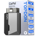 TOPDON CarPal A, OBD2 Scanner, All System Diagnosis, Wireless Bluetooth Diagnostic Tool, Vehicle Health Check, Smog Check, Repair Guide, Engine Inspe