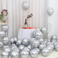 20pcs Silver Metallic Balloons, 12 Inch Shiny Silver Latex Balloons for Birthday Wedding Engagement Baby Shower Party Decoration
