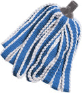 Addis MEGA 100% Microfibre Mop Replacement Refill head, Blue & White
