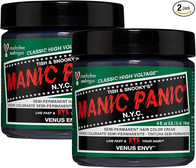 Manic Panic High Voltage® Classic Cream Formula Colour Hair Dye 118ml (Venus Envy®) - 2 PACK