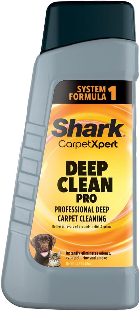 Shark CarpetXpert Deep Clean Pro Formula 1.42L Refill, Carpet & Upholstery Cleaning Solution for use with Shark EX150UK & EX200UK, XSKCHMLEX48UK