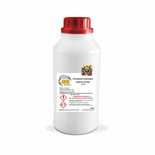 (400g) Potassium Hydroxide CAUSTIC POTASH 90% Soap Making