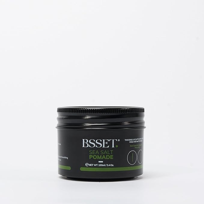 Sea Salt Pomade 100ml - Strong Hold and Matte Finish for Thickening and Sculpting Hair