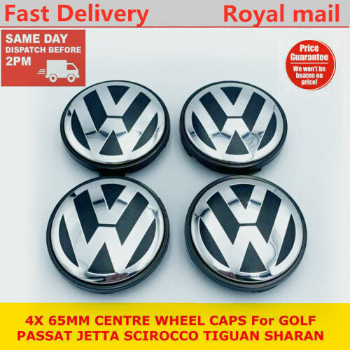 4 PCS 65mm Car Wheel Centre Hub Caps For VW-Golf/Passat/Polo