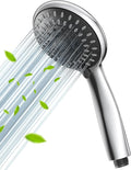 VOXON Shower Head, High Pressure Shower Head - 5 Spray Chrome Handheld Showerhead, Universal Handheld Showerhead Replacement for Low Water Pressure Systems, Anti-Leak Design