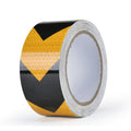45Mx5cm Reflective Warning Tape, Reflector Safety Tape for Arrow Direction, Warning Signal, High Visibility, High Intensity, Arrow in Yellow and Black