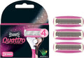 WILKINSON SWORD - Quattro For Women | Smooth Glide | Pack of 3 Razor Blade Refills