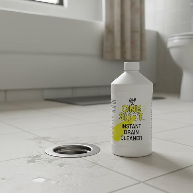Professional Drain Cleaner, 1000g, Fast-Acting Chemical Formula for Sinks, Toilets, Showers, Removes Grease, Hair, Odors