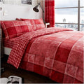 GC GAVENO CAVAILIA Luxury King Size Duvet Cover Sets - Reversible Geometric Bedding & Linen (230x220 cm) - Breathable Soft Quilt Cover - Poly Cotton Bed Covers - Red