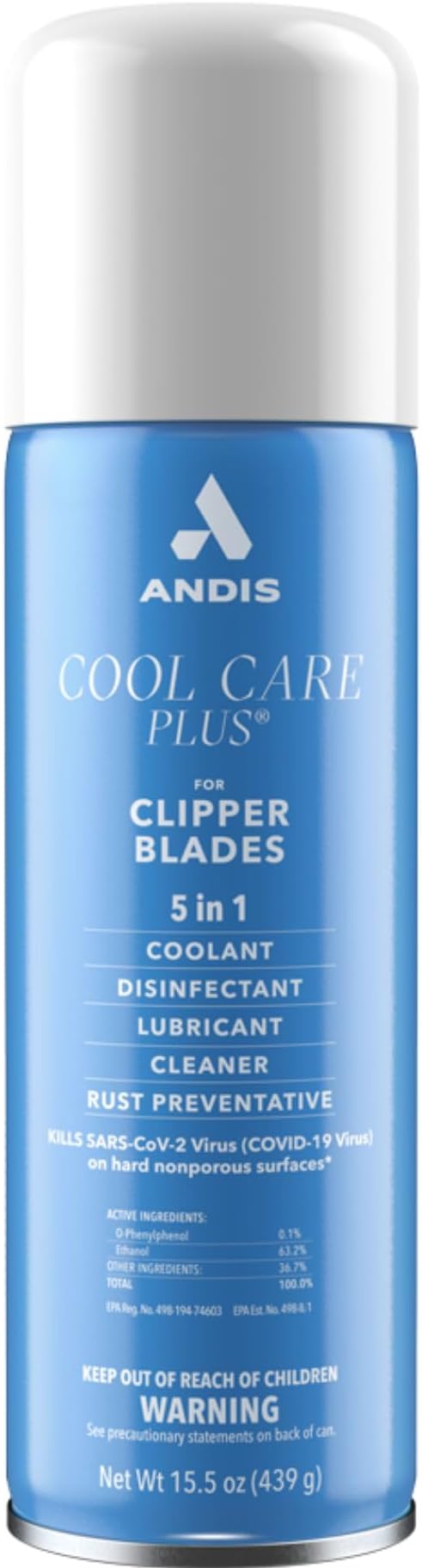 Andis Cool Care Plus Cleaner Spray For Clipper Blades 439 ml
