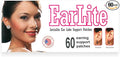 EarLite 60 PATCHES Invisible Earring Ear-Lobe Support Waterproof Patches in ZipLock Pouch …