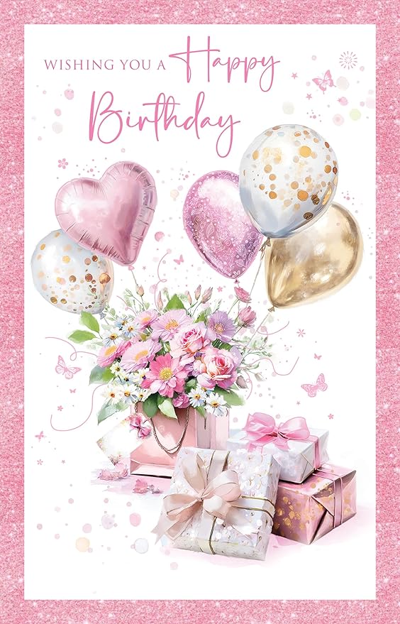 Cherry Orchard Ladies Happy Birthday Card, Birthday card for Her, from Birthday Bliss range.