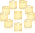 CNMTCCO LED Candle Lights, 24Pcs Realistic Bright Flickering Tea Light, Battery Operated Flameless LED Candles, Electric Fake Candle in Warm White and Wave Open (Classic Candles)[Energy Class A]