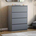 Vida Designs Denver 4 Drawer Chest of Drawers Grey – Modern Wooden Storage Unit