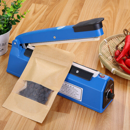 Impulse 300mm Heat Sealer for Plastic Bags - Portable Film Sealing Machine with Adjustable Timer (ABS/Metal)