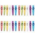 Set of 24 Colors Metal Kazoo Musical Instruments Good Companion for A