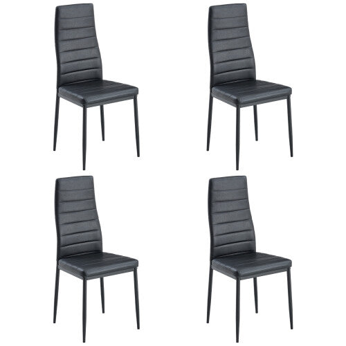 (Set of 4) Stanew Kitchen Dining Chairs, Thick Padded Seat