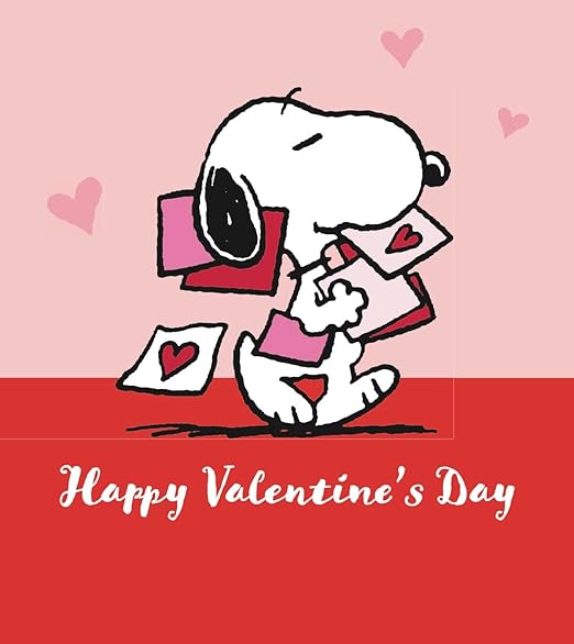 Peanuts Valentine’s Day Card – Official Snoopy & Friends Greeting Card – Cute Romantic or Friendship Card for Valentine’s Day