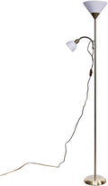MiniSun | Modern Brass 2 Way Mother/Father and Child Floor Lamp | Floor Lamps & Torchieres, Home Décor & Improvement Essential | Includes LED Bulbs[Energy Class F]