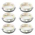 6 Pcs 6 inch Musical Tambourine Tamborine Drum Round Percussion Gift for KTV Party