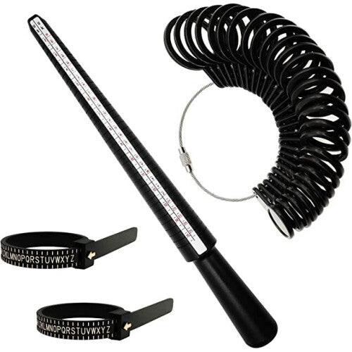 Ring Sizing Stick Ring Measuring Tool Set with Four Size Ring Stick Jewelry Arbor Ring Size Measure UK Size D-Z