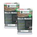 (Dark Grey, 2 x 5 Litres) Smartseal Block Magic - Re-Colouring Block Paving Sealer. Superior to Concrete Paint, Transform Old Driveways - Easy to Apply