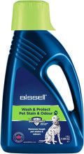 Bissell Wash & Protect Pet Carpet Cleaner Solution, Upholstery Shampoo for Use with All Leading Upright Carpet Cleaners, Removes Pet Stains & Odours, 1.5 L, 1087N