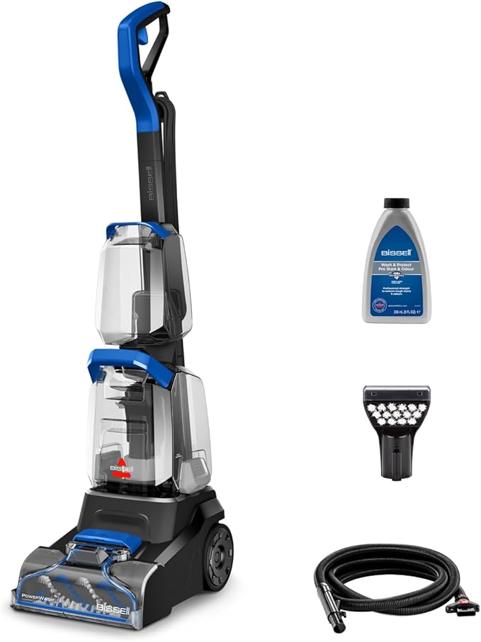 BISSELL PowerWash Compact Pet, Compact Carpet Cleaner for Pet Stains & Odours, Portable Carpet Stain Remover, Detachable hose & tools, Multisurface Upholstery Cleaner, 600W, Corded, 4058E