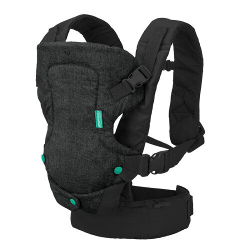 Infantino Flip Advanced 4-in-1 Convertible Baby Carrier - 4 carry positions, adjustable seat & fit, machine washable, includes Wonder Cover bib