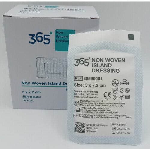 365 Dressing 5cm x 7.2cm Pack of 50 - REF: TJ36590001