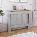(Medium) Arlington Radiator Cover Heating Cabinet Grey Oak
