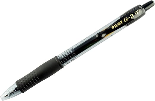 Pilot G207 Retractable Gel Rollerball 0.7 mm (Pack of 3) - Black (Package may vary)