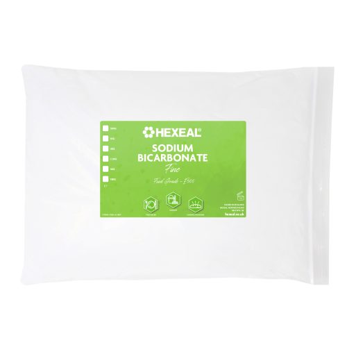 Hexeal Sodium Bicarbonate 5kg â€“ 5kg Bag of Food Grade, Fine Powder, E508