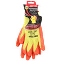 Dekton 12 Pairs Orange Latex Work Gloves - Size 9 (Large), CE EN388/EN420 Cat 2, Ultra-Grip Safety DT70718