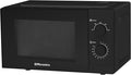 EMtronics 20 Litre 700W Manual Control Microwave with 5 Power Levels, Defrost Function, 35 Minute Timer and Cavity Light - Black