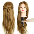 26 inch 30% Real Hair Salon Practice Training Head Hairdressing Mannequin Doll
