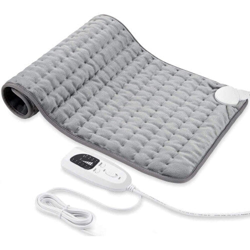 Heating Pad, Electric Heat Pad for Back Pain and Cramps Relief - Electric Fast Heat Pad with 6 Heat Settings -Auto Shut Off- Machine Washable 12" x