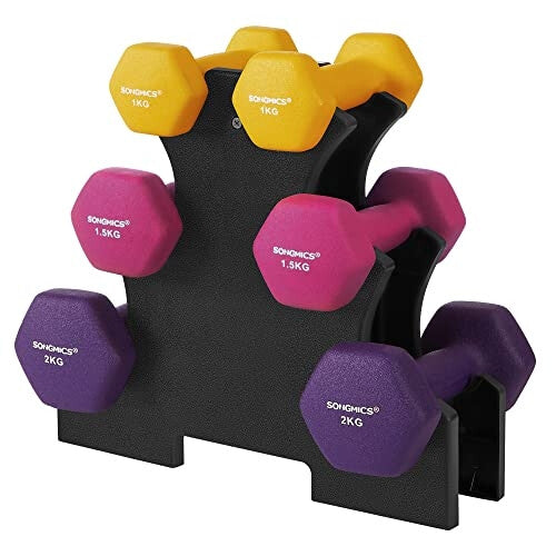15-Min Home Workout Dumbbell Set with Storage Rack