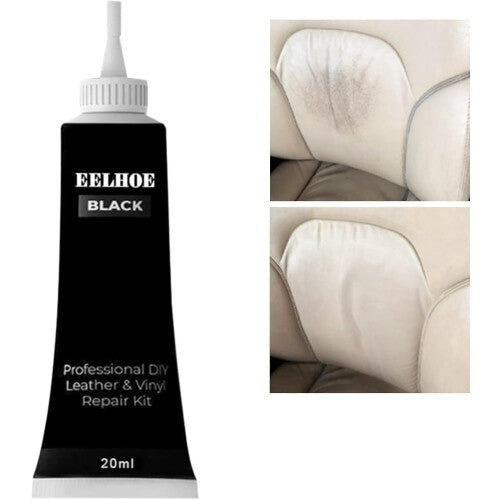 (Black) Leather Repair Kit,Leather Restorer,Leather Repair Patch,Leather Filler,Leather Repair Kit for Sofas,Car Seat ,Cat Scratch Leather Repair