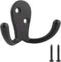 Amazon Basics AB4900-FB-5 Pack Curved Robe Hook, Matt Black
