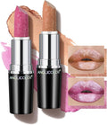 Anglicolor Metallic Glitter Pink Lipstick,High Impact Shimmer Lipcolor,Long-Lasting Moisturising,Lightweight Hydrating Creamy Formula Smooth and Non-Sticky,Lipstick For Women (#10+#15, 8g)