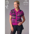 King Cole Romano Knitting Pattern 3639 Women 28 - 46 Inches Tops, Cardigans