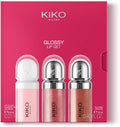 KIKO Milano Glossy Lip Set, Make-Up Set: 2 Moisturising Lip Glosses And 1 Perfecting Lip Cream
