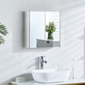 Bath Vida Tiano Double-Mirror Bathroom Cabinet – Wall-Mounted Stainless Steel Modern Storage Cupboard (No Assembly Required)