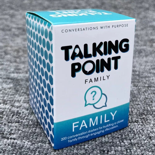 Talking Point Game: 200 Family Conversation Starters with Purpose Cards (4 Categories) â€” Great for All Ages