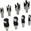 8PCS Wood Plug Cutter Wood Cutting Tool Wood Plug Cutter Drill Bits 6mm /10mm/13mm/16mm, with Taper Drill Bits